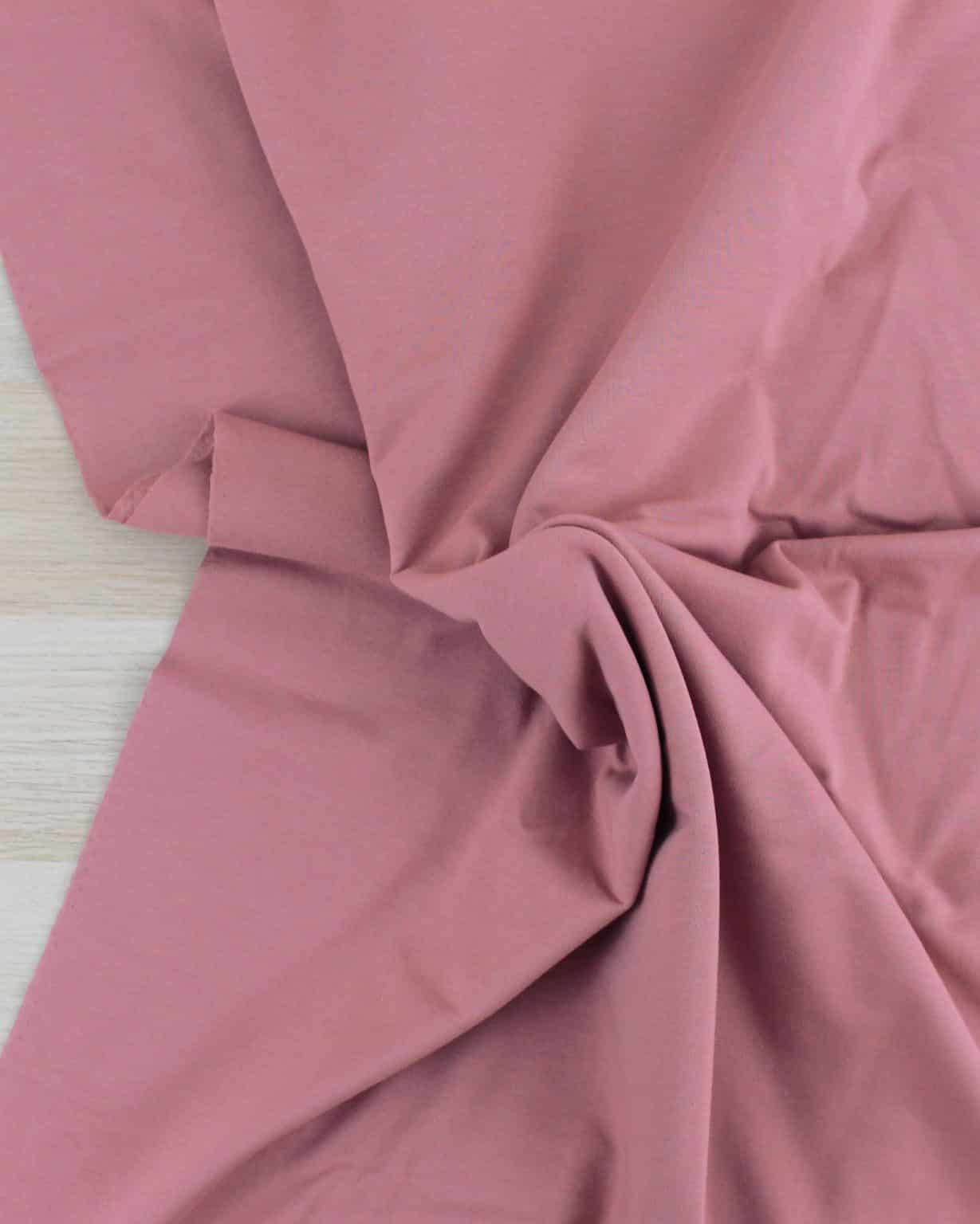 Tissu Sweat - vieux rose