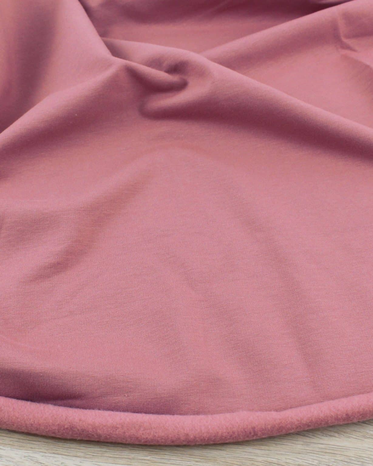 Tissu Sweat - vieux rose