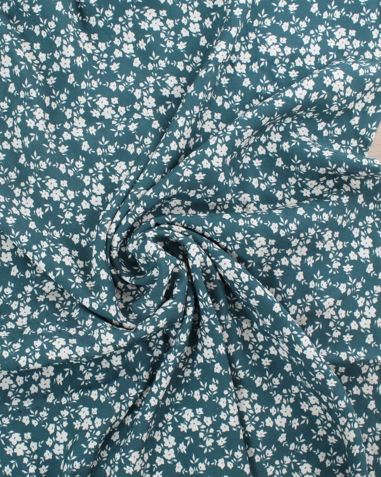 Crêpe de viscose plumetis Emeraude