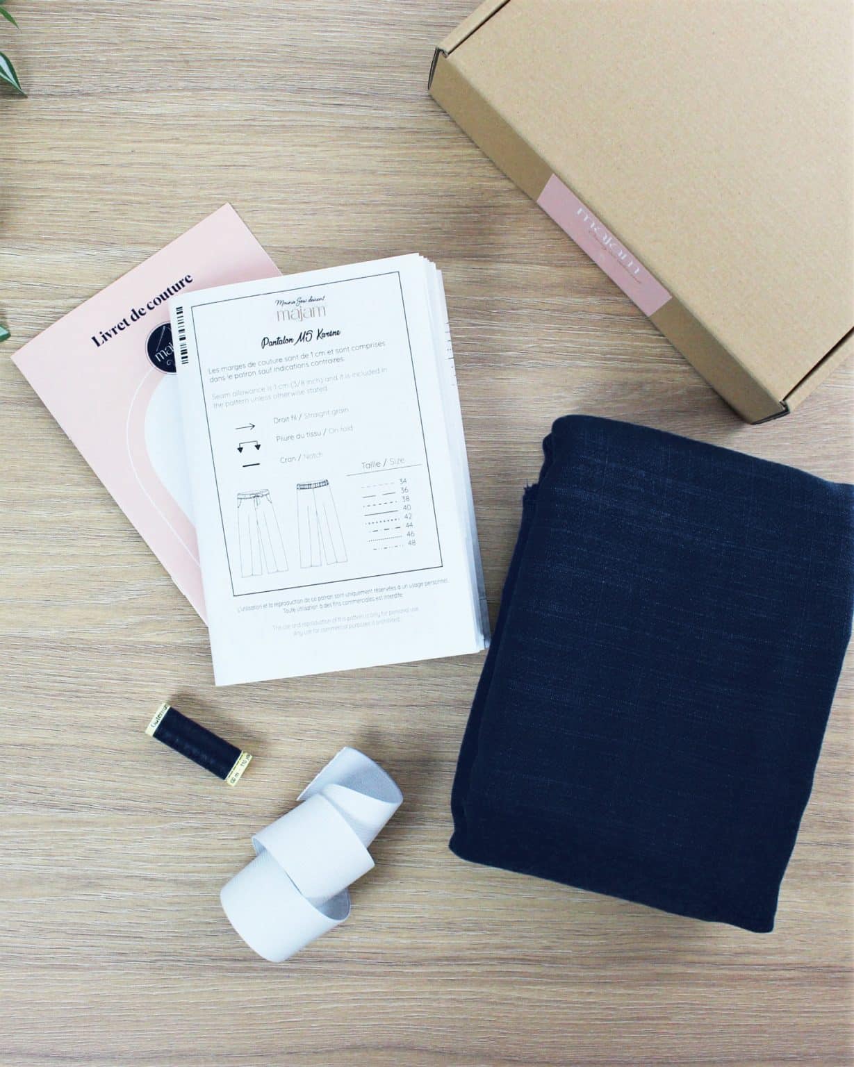 Kit pantalon Karène - bleu jean