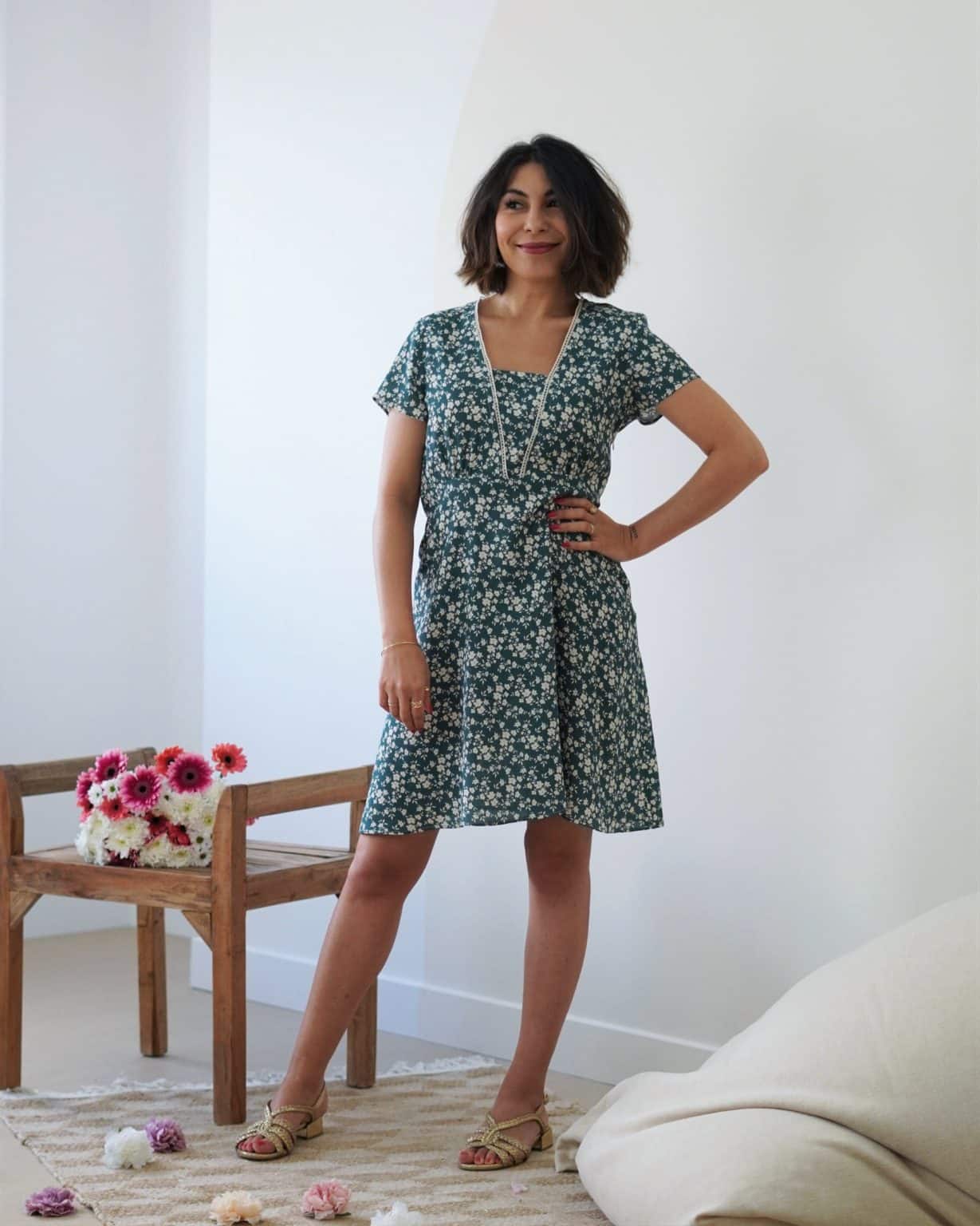 Kit robe Florence - Emeraude