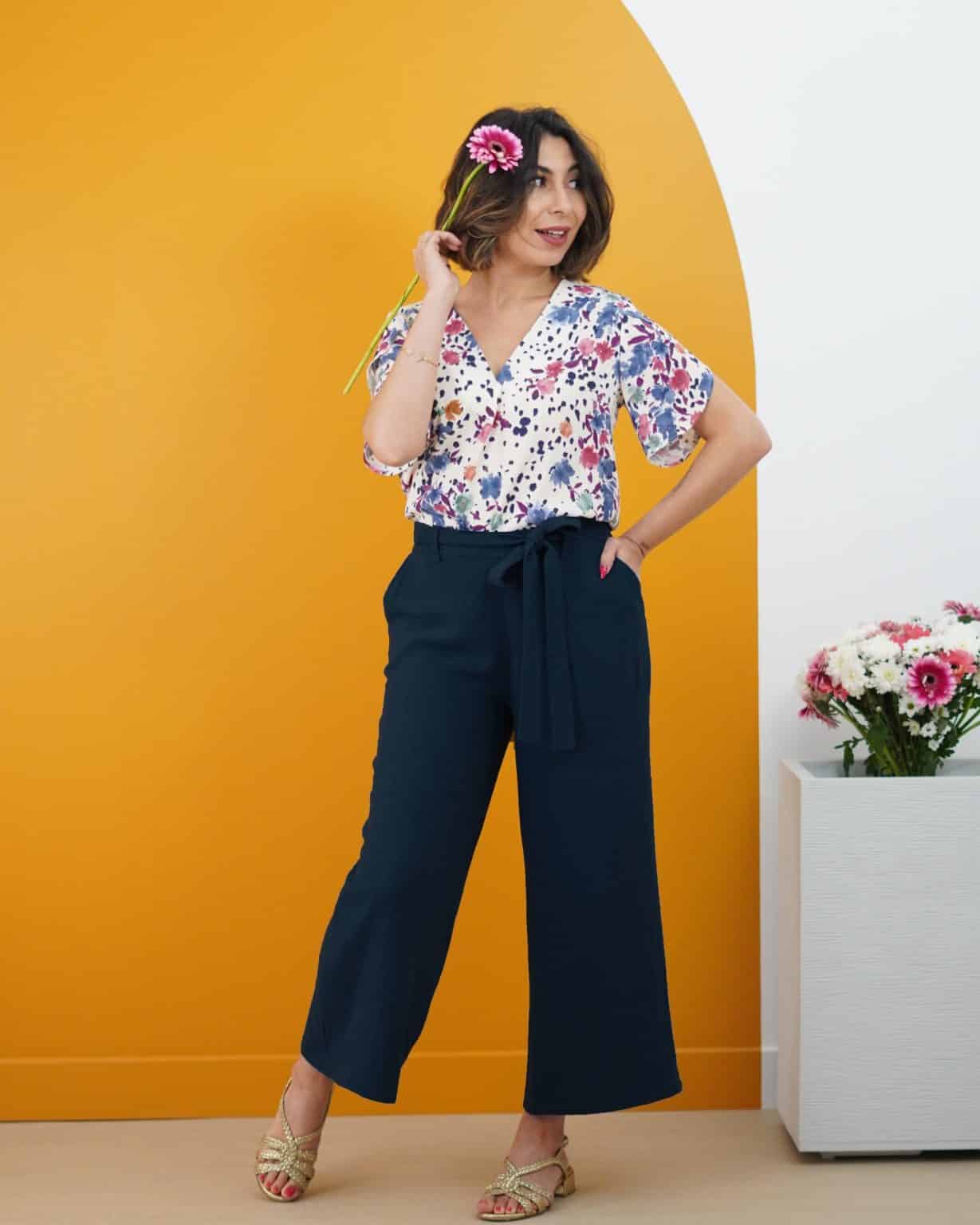 Kit pantalon Karène - bleu jean