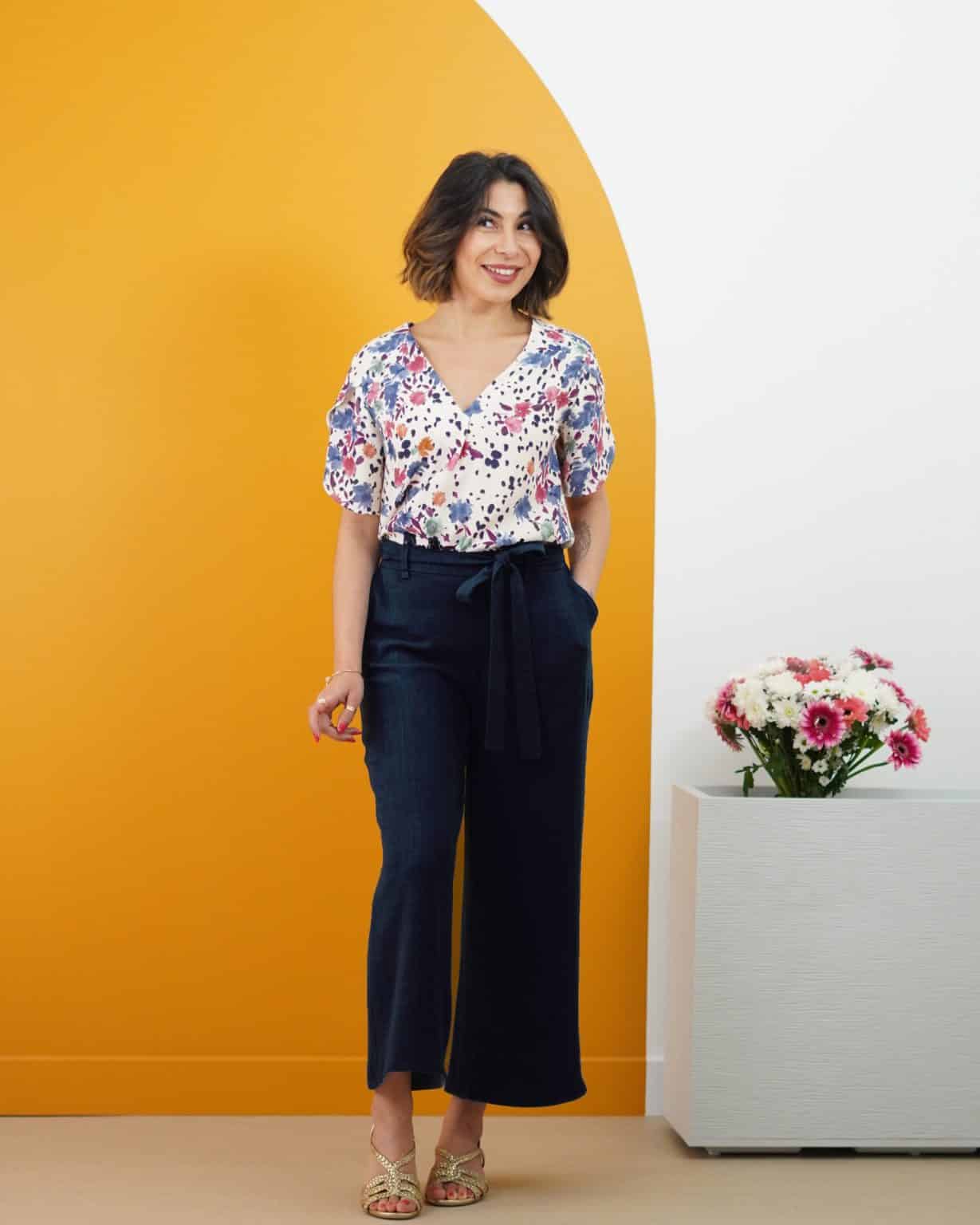 Kit pantalon Karène - bleu jean