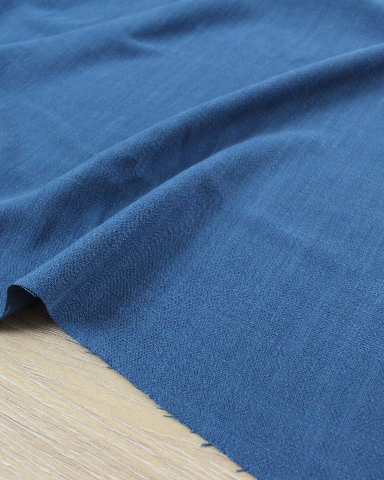 Lin viscose - bleu jean