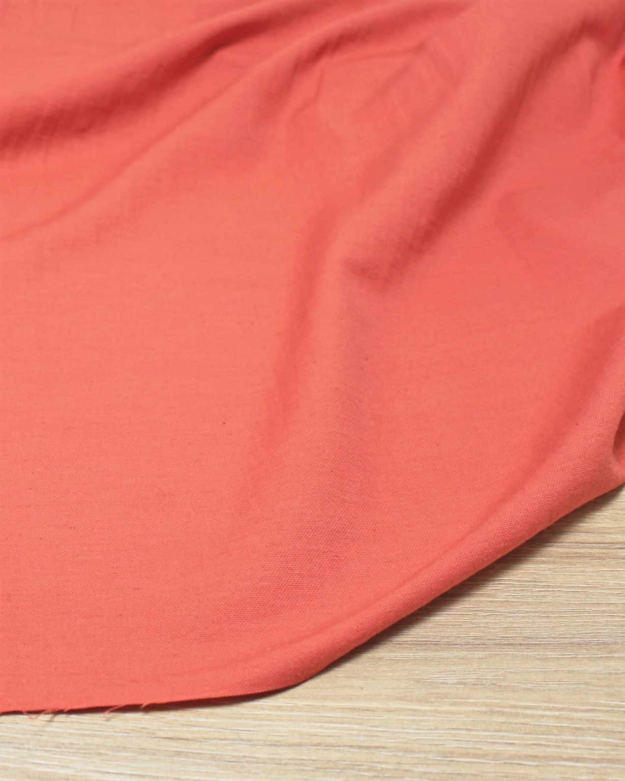 Coton lin - corail