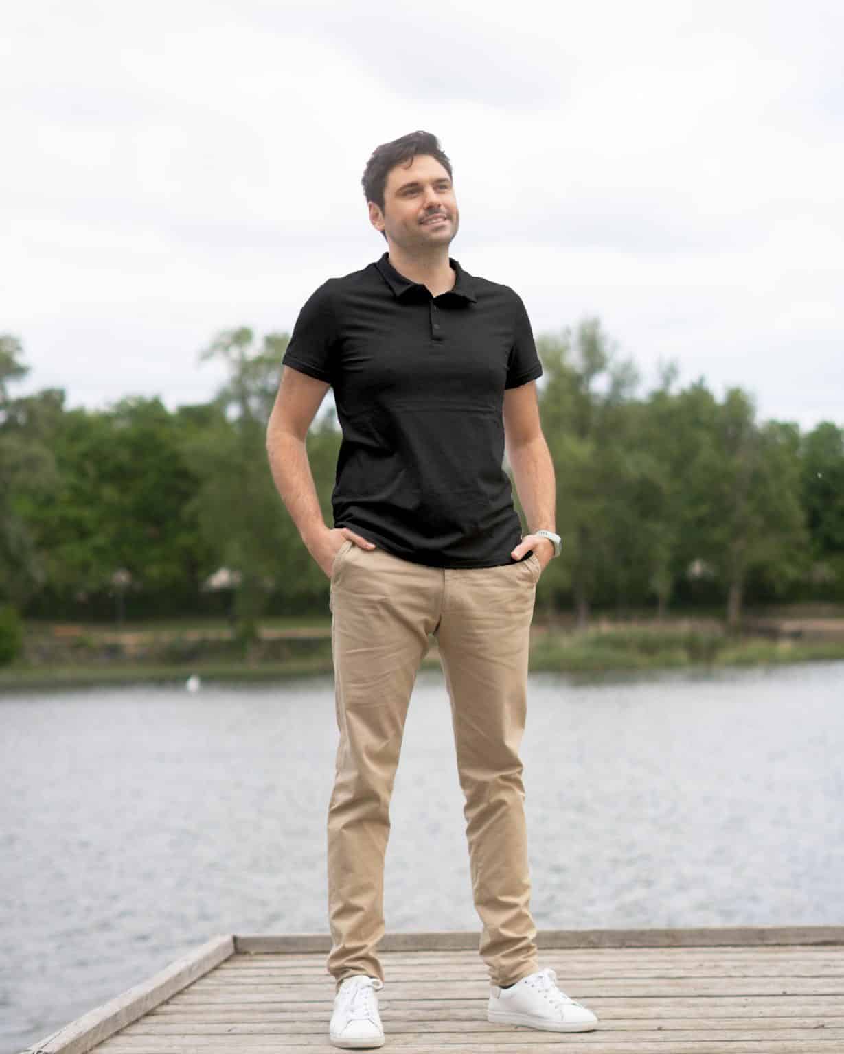 Kit polo William - noir