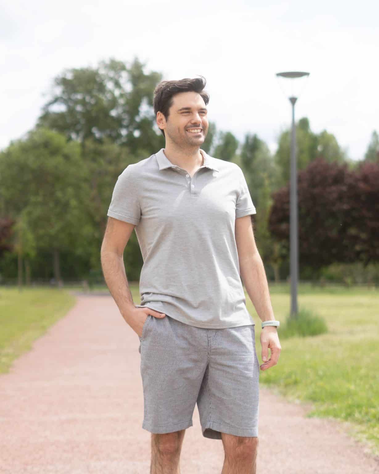 Kit couture polo William - gris