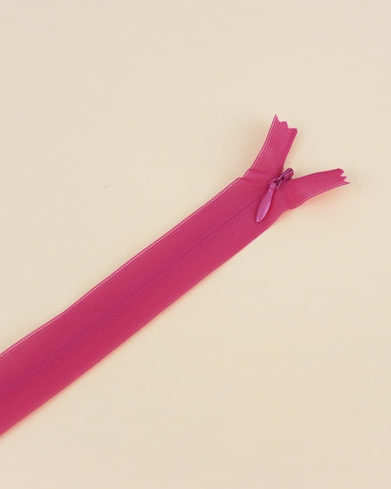 Zip invisible - fushia