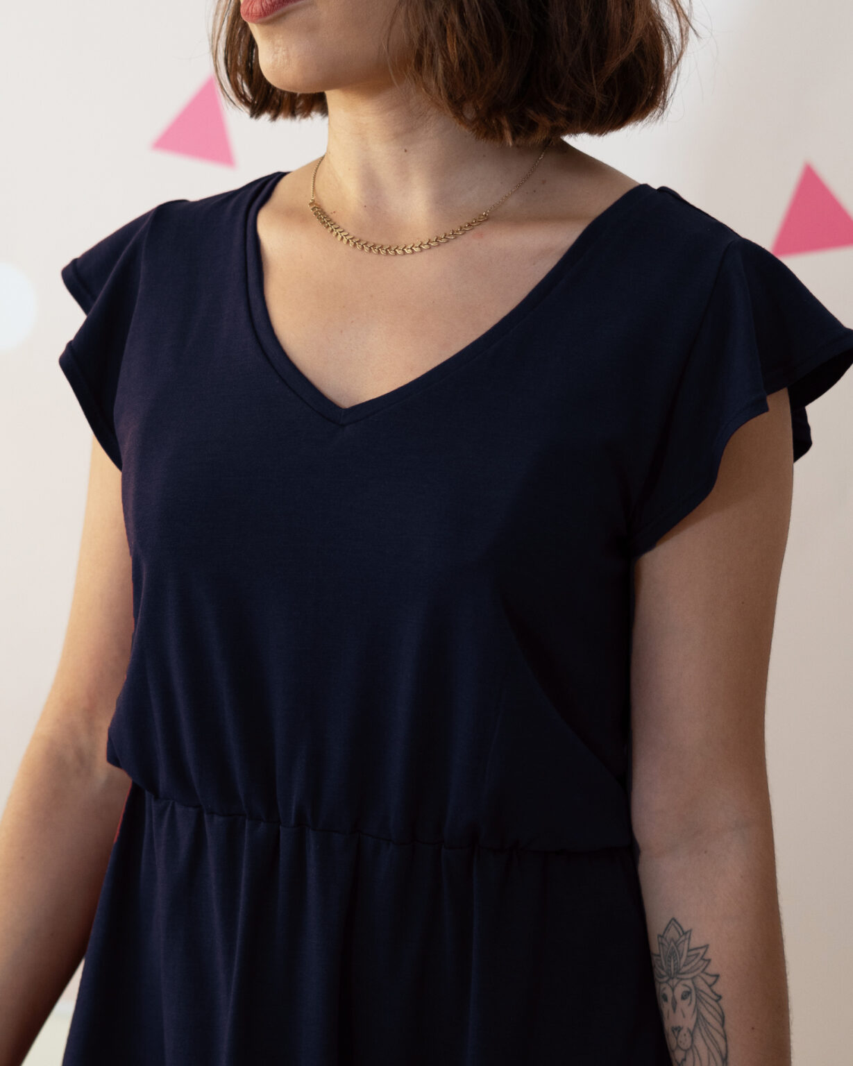 Kit robe Emilie - bleu marine -2