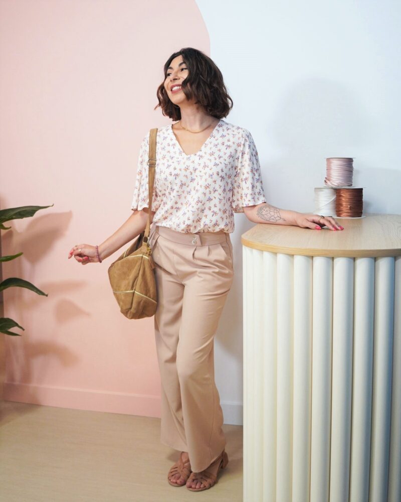 Wendy - poly-viscose rose