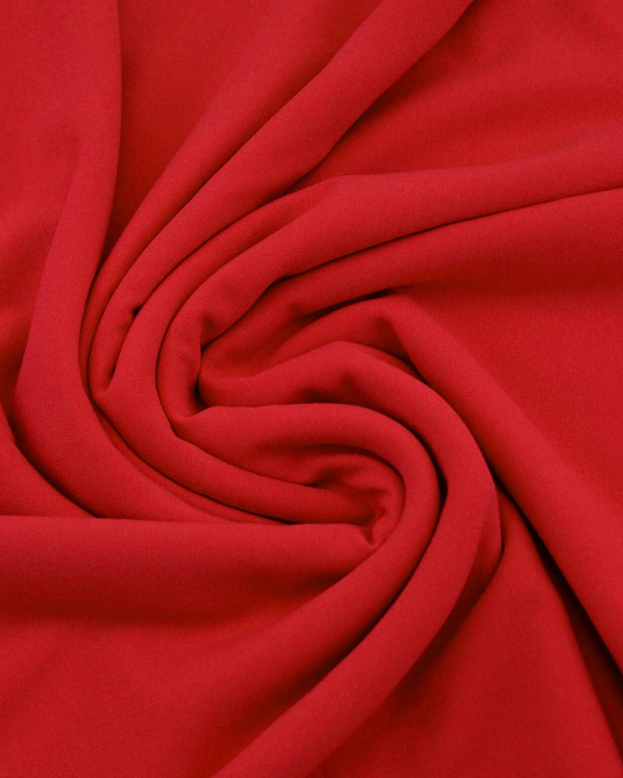 Crêpe poly-viscose - rouge