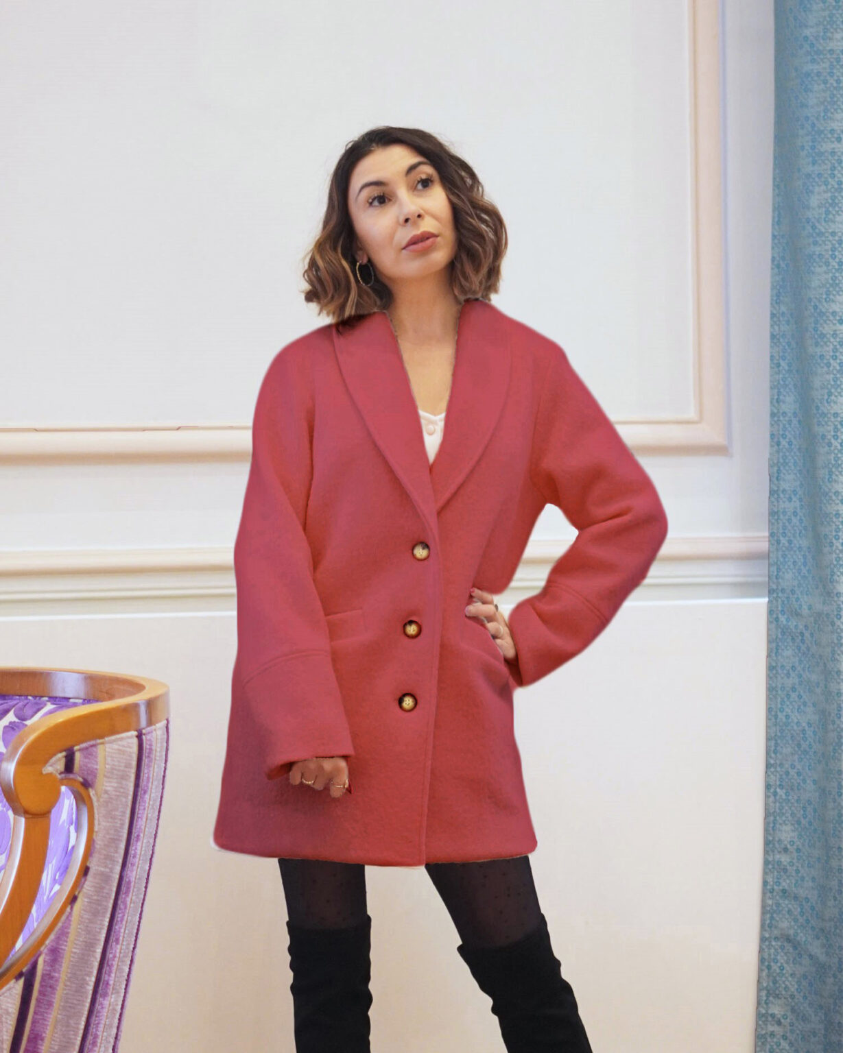 Kit manteau Everest - marsala