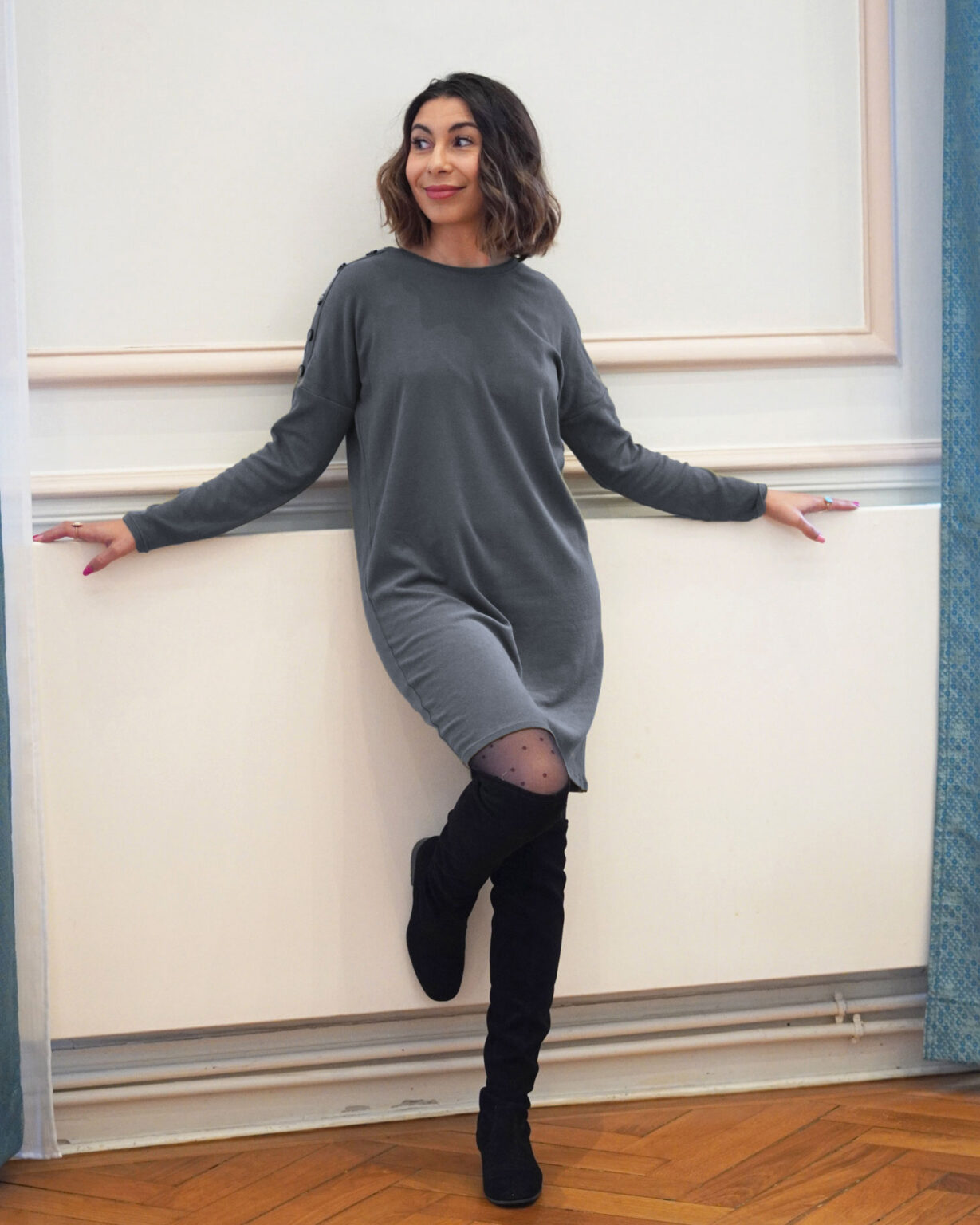 Kit robe pull Bianca - gris