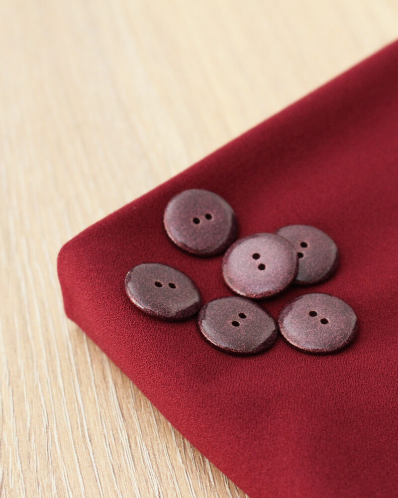 Boutons pailletés - bordeaux