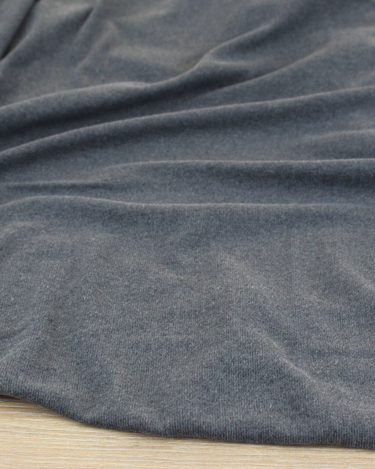 Maille pull brossée - gris anthracite