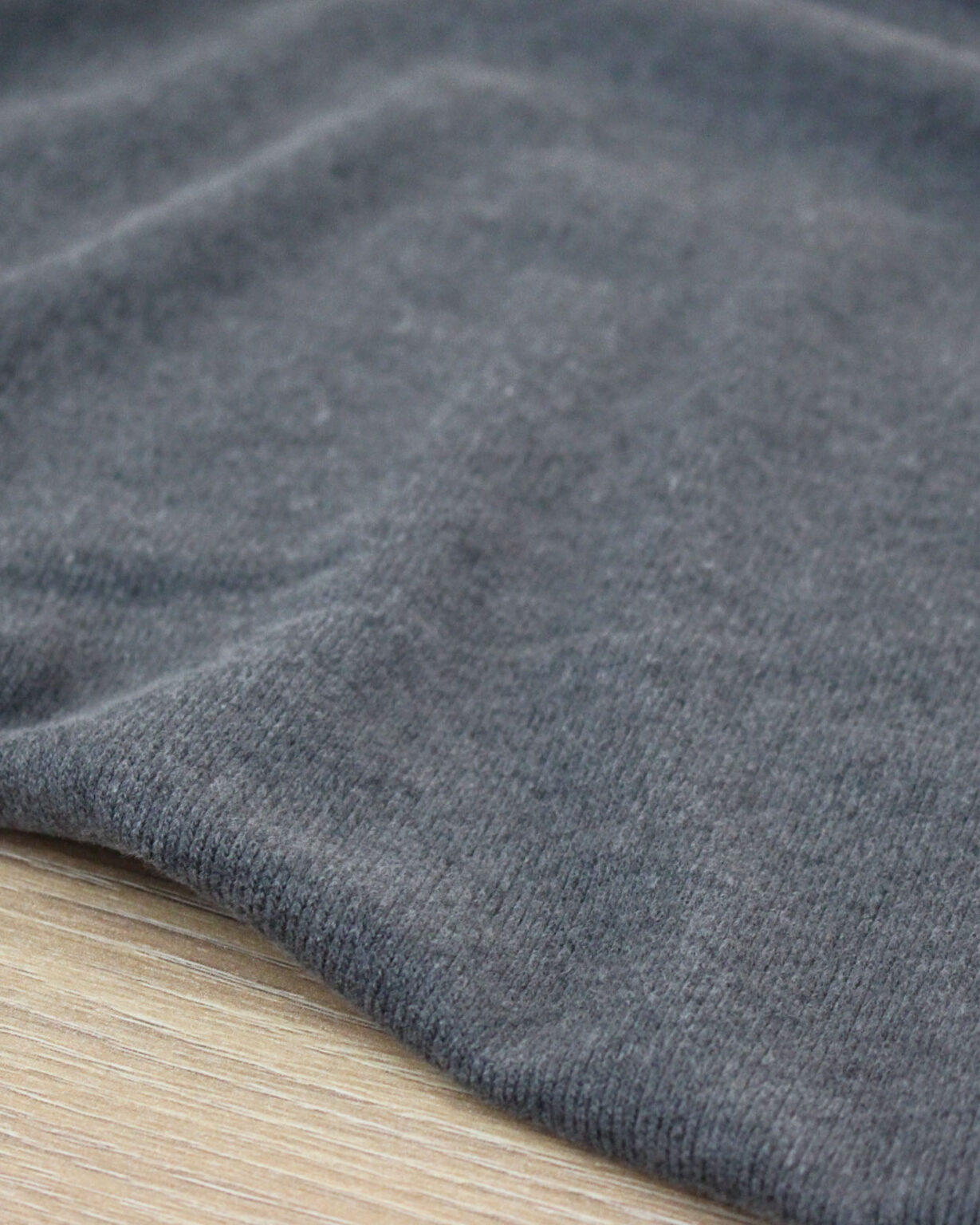 Maille pull brossée - gris anthracite