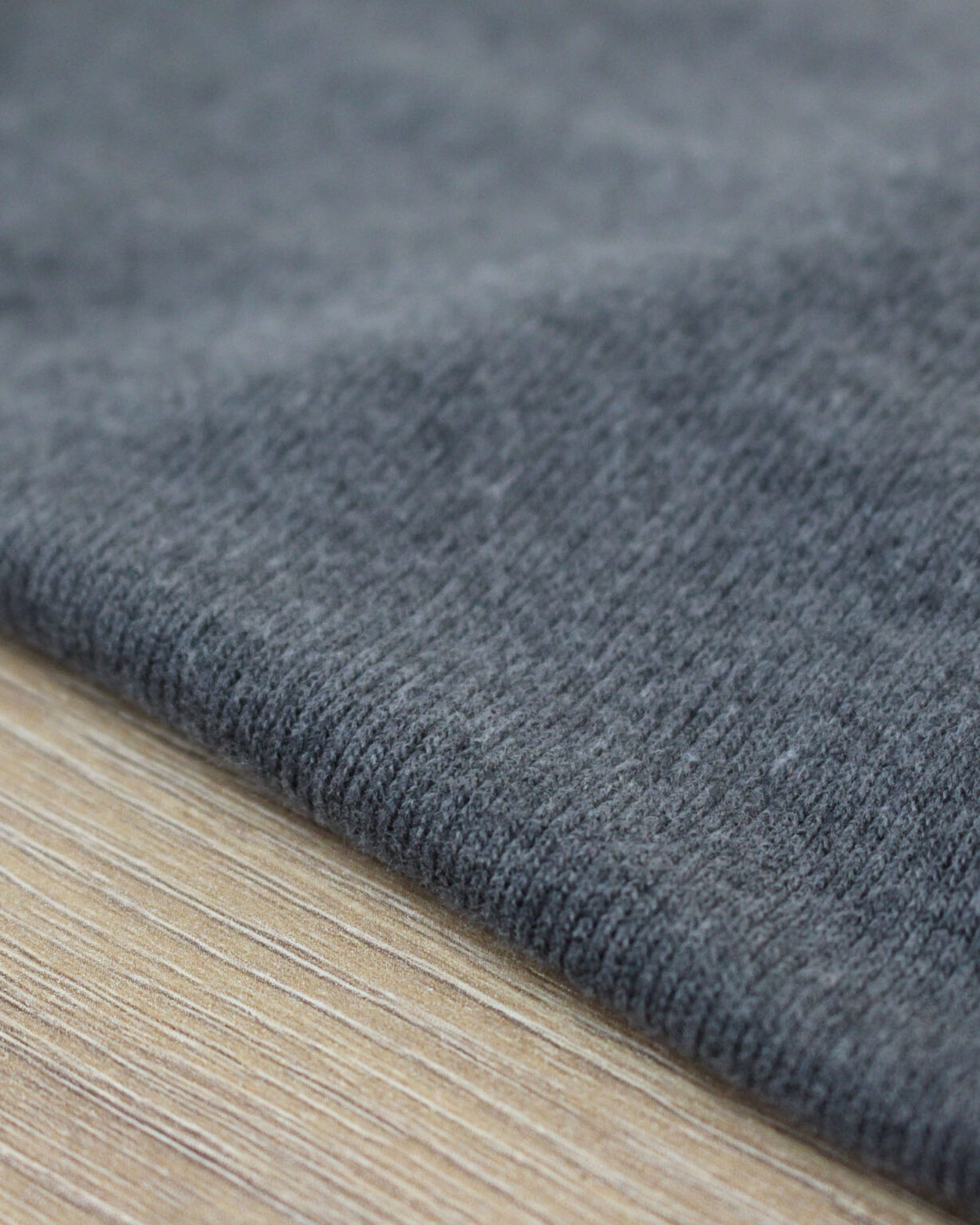 Maille pull brossée - gris anthracite