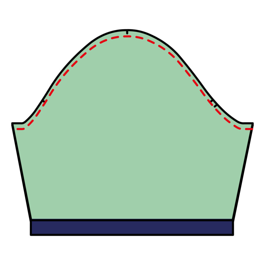 Schéma 2 - doubler les manches