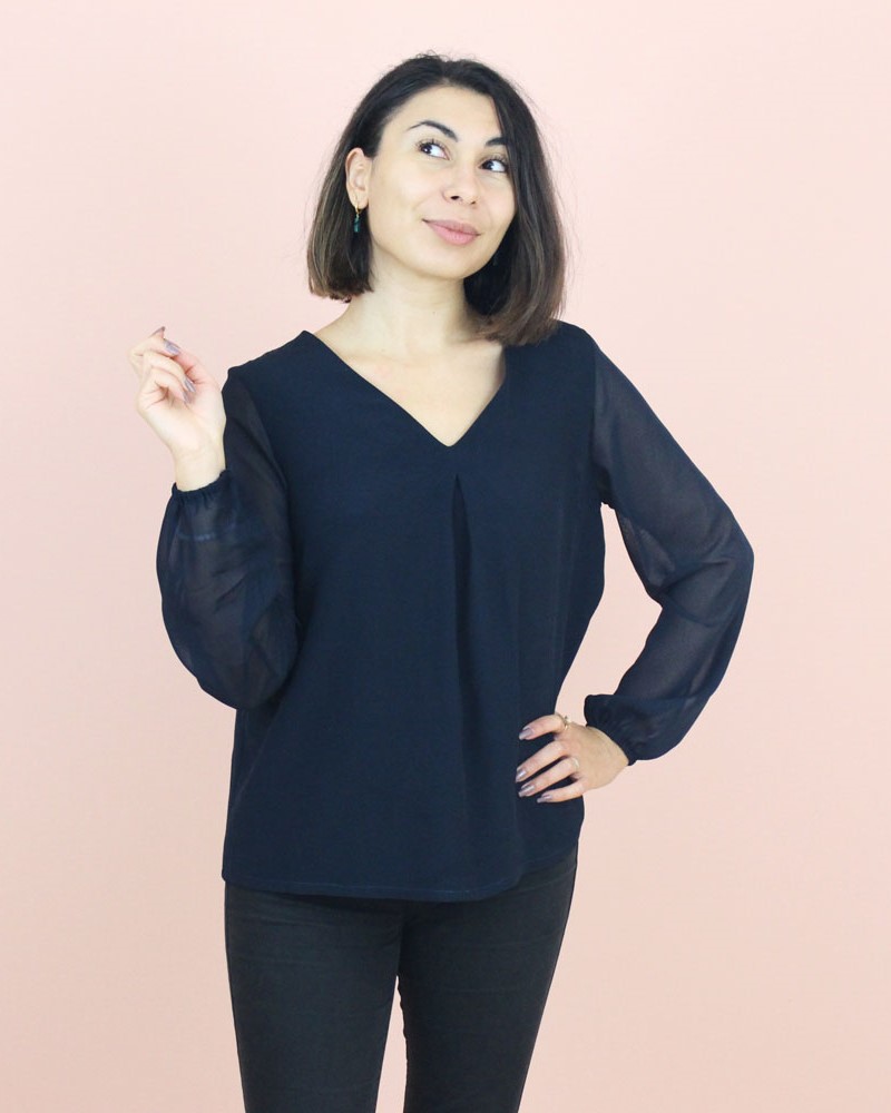 patron-blouse-Lélia-couture-bleu-marine-mjm