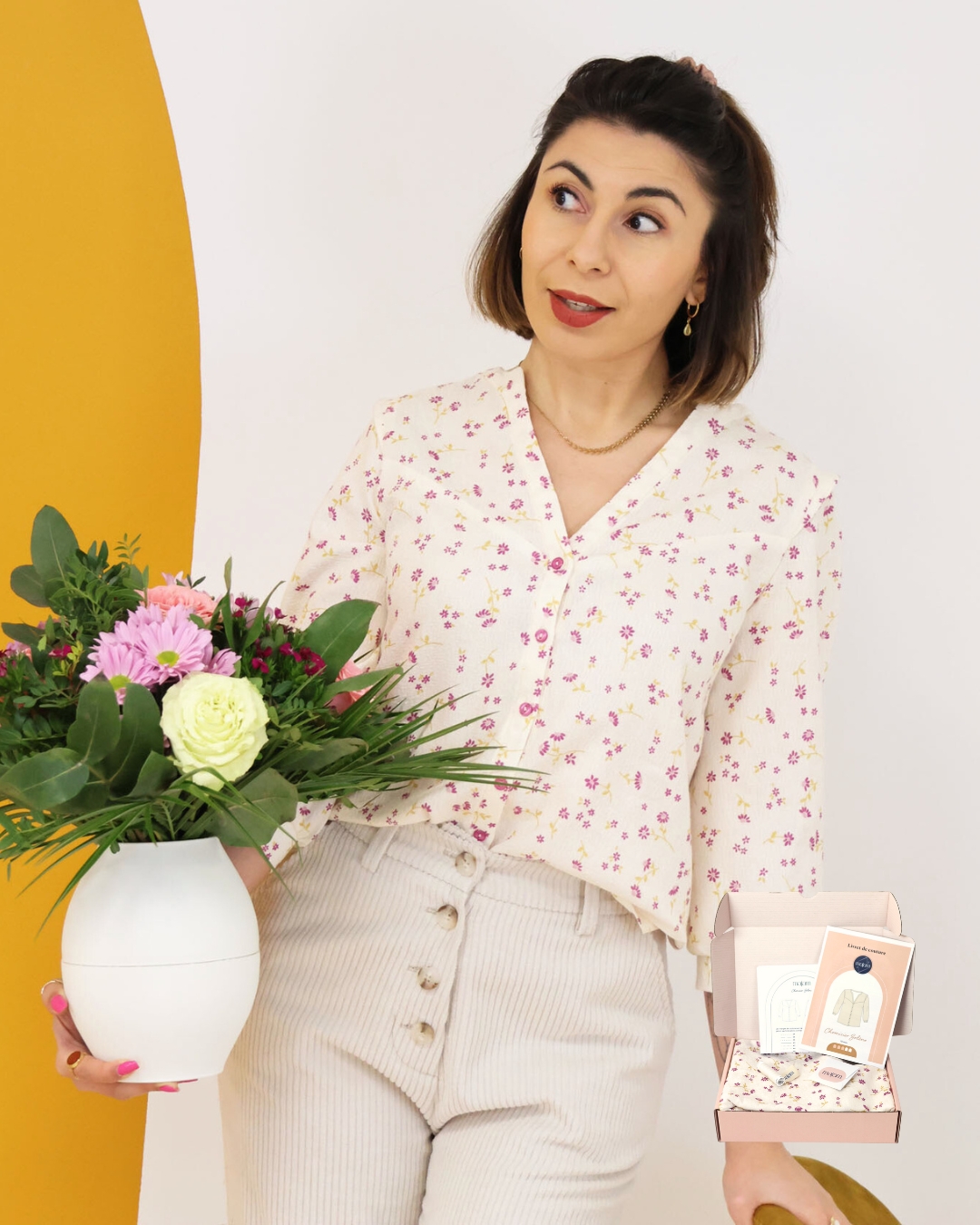 kit-chemisier-jacquard-fleurs