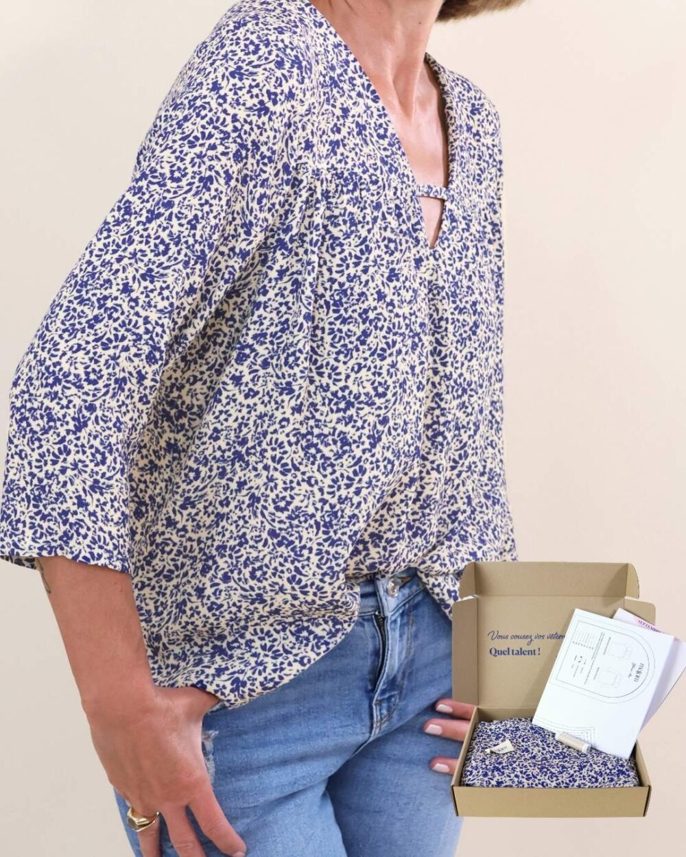 Box couture blouse Ava