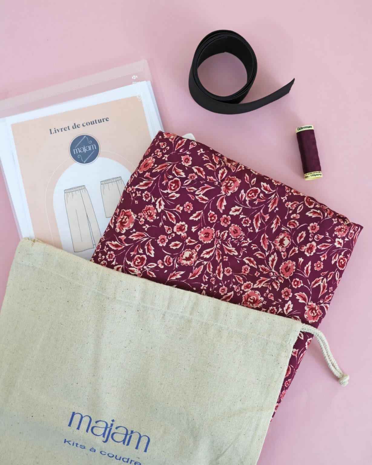 Kit couture Jupe -Ohlala Burgundy