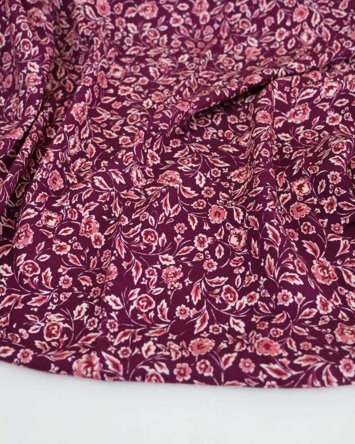 Viscose twill - Burgundy