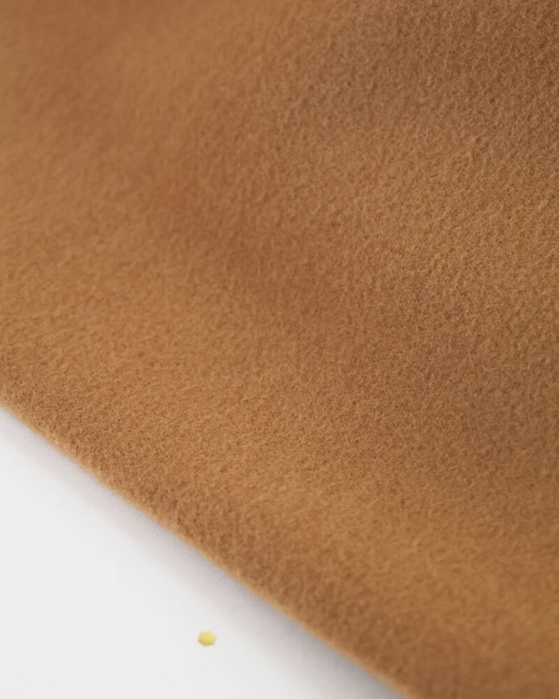 tissu lainage doux - camel