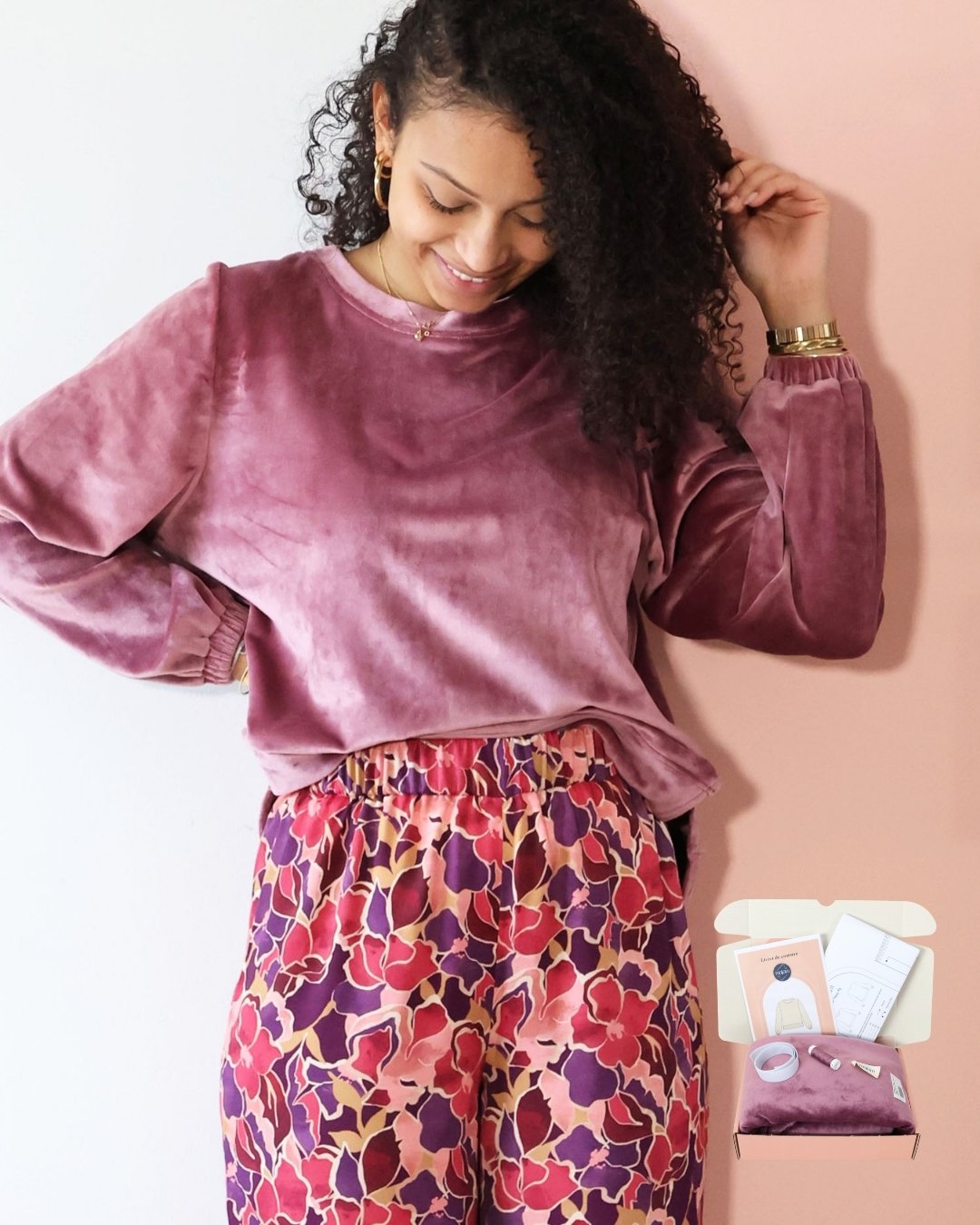 Kit-sweat-velours-rose