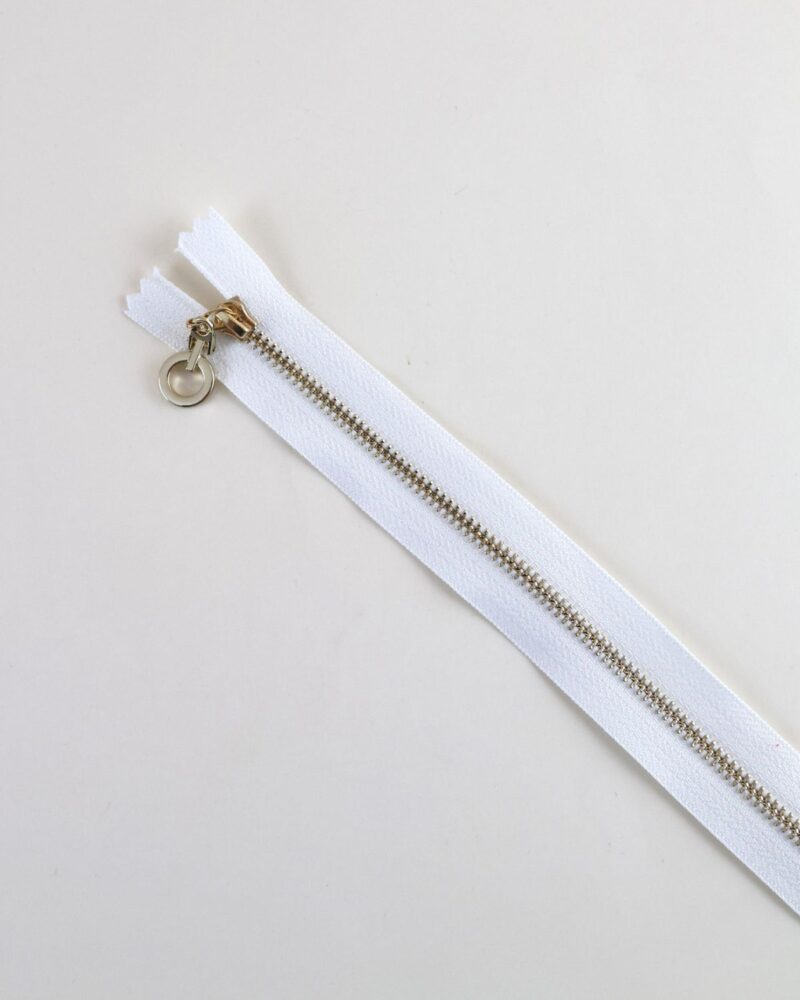 Zip-métal-blanc-doré