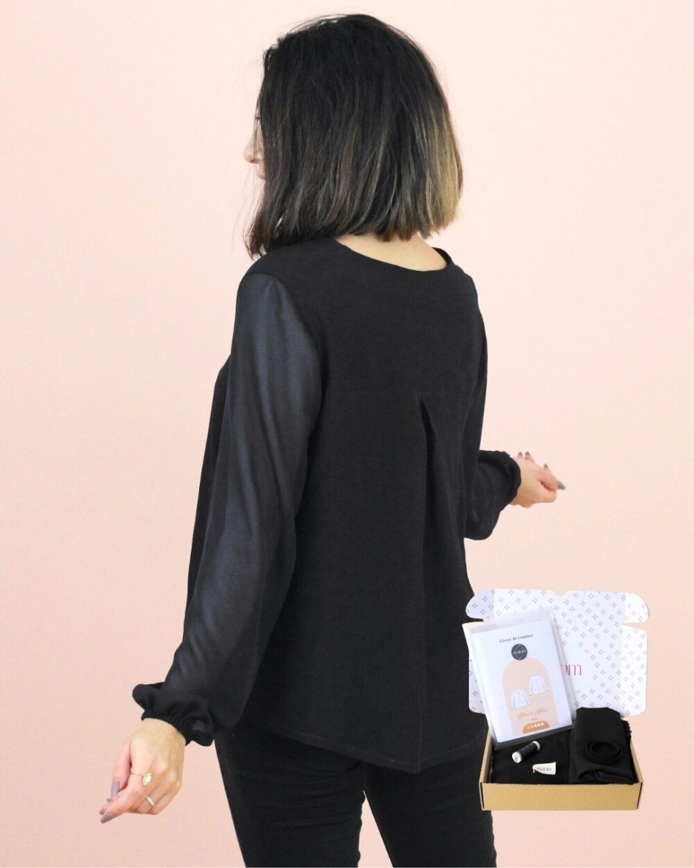 Kit blouse Lélia - voile noir