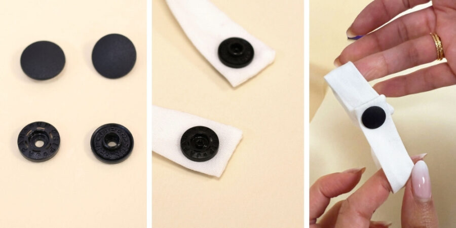 Comment poser les boutons pressions