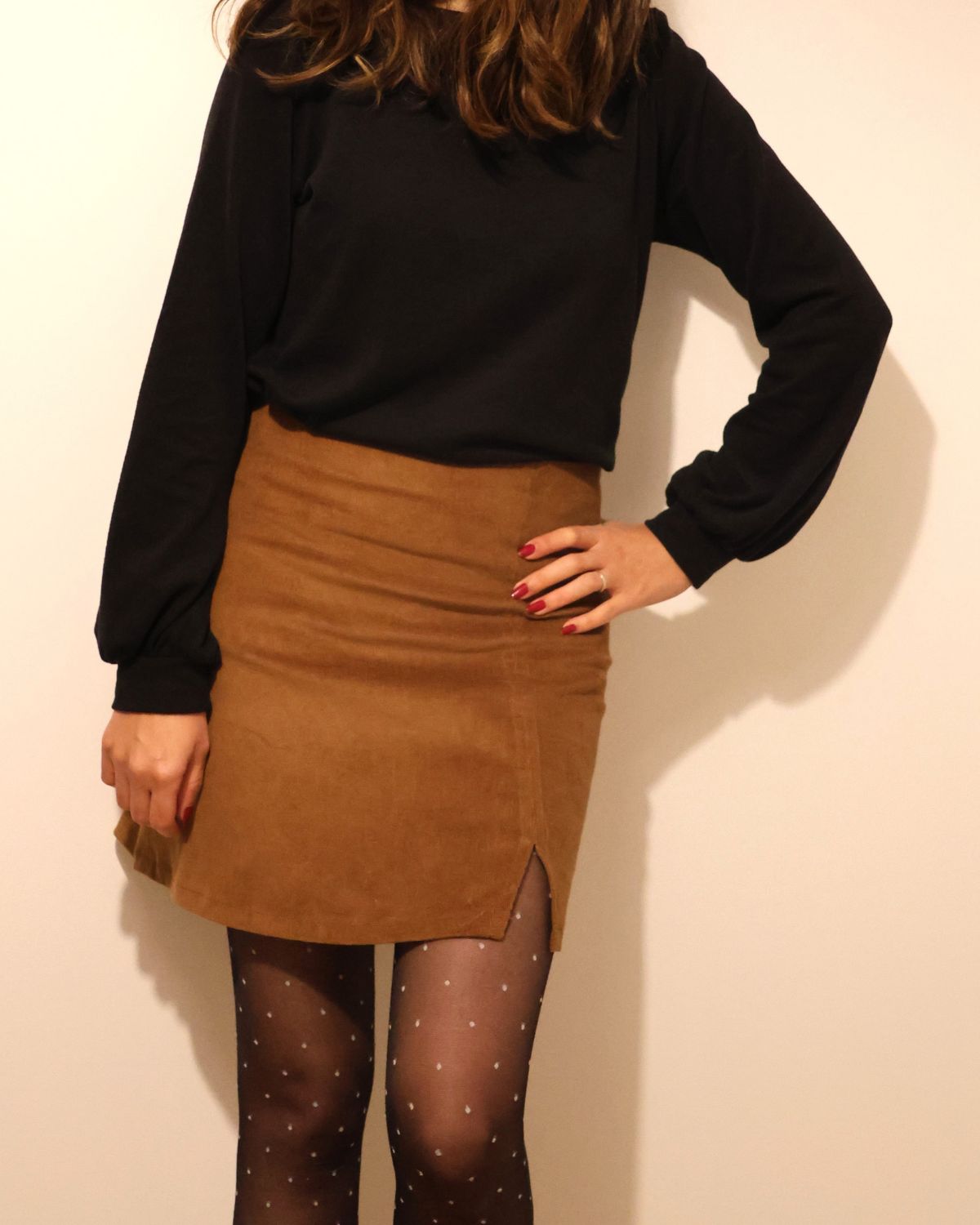 Jupe-merry-velours-noisette