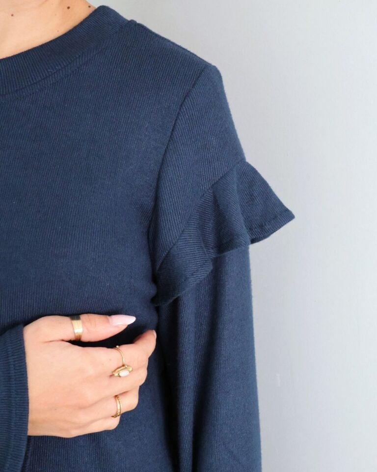 Robe-Maia-bleu-manche