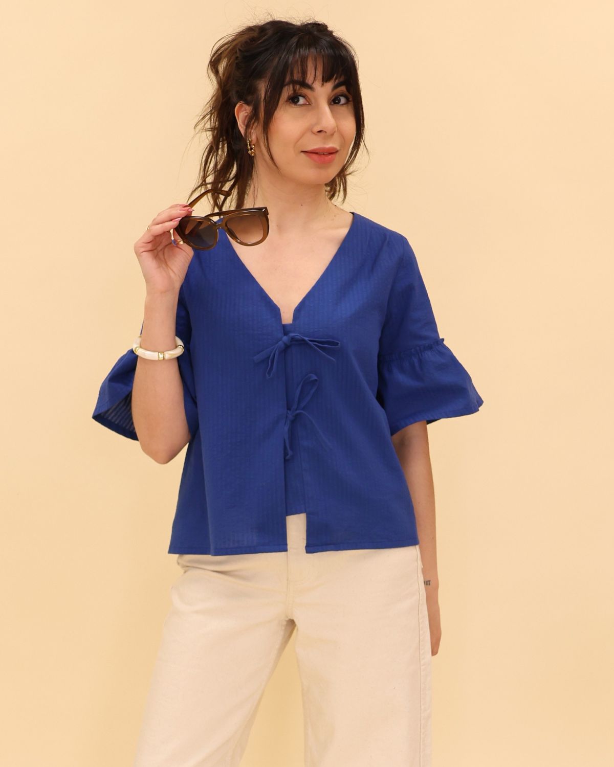 Flore-Seersucker-bleu-roi