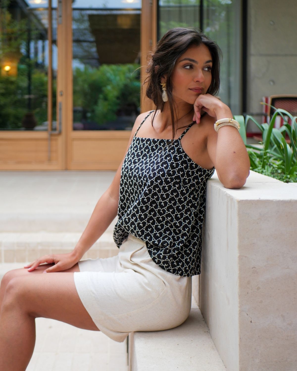 Kit-top-Kara-brodé-palma-beige