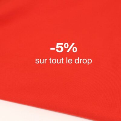 -5% sur tout le drop