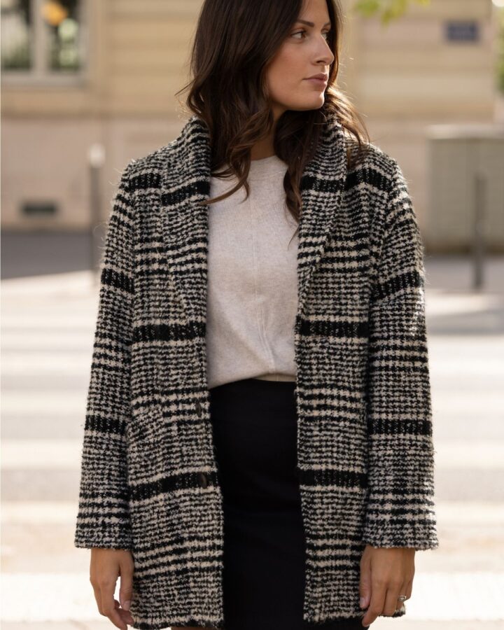 Manteau-Everest-bouclette-carreaux