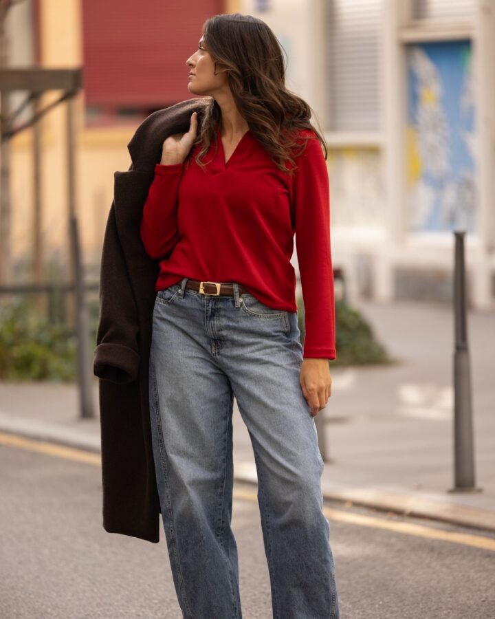 Pull-Club-rouge-look