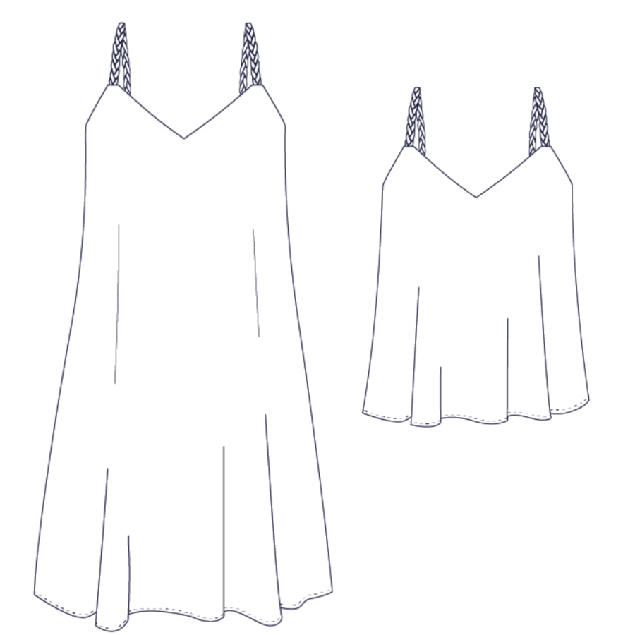 Dessin technique - Top robe Vaiana